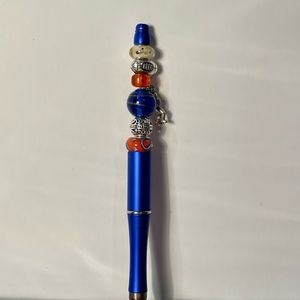 Handmade Beaded Pen/Florida Gators/Football